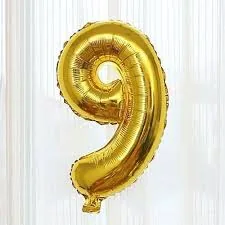 Number foil balloon