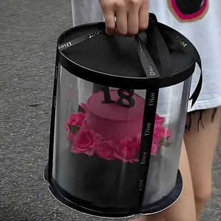 PVC Round transparent box