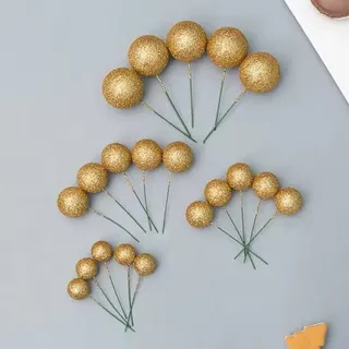 Glitter faux ball