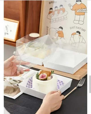 Square 7" cake/dessert box