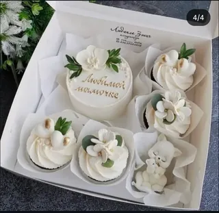 Cupcake box with window cover