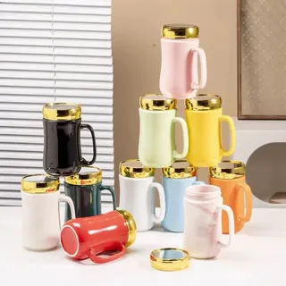 Color mugs with mirror cover