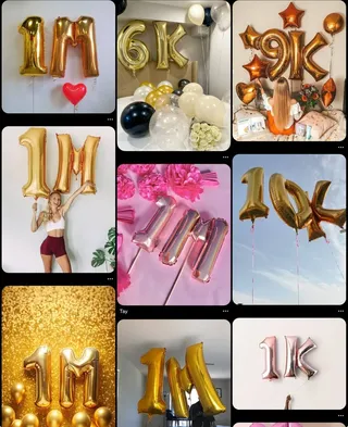 Alphabet foil balloons