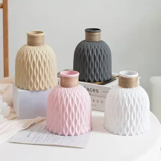 Woven design vase