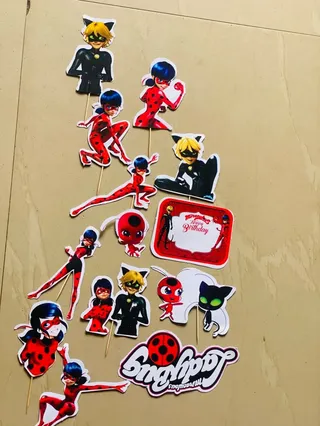 Carton character toppers (girl theme)