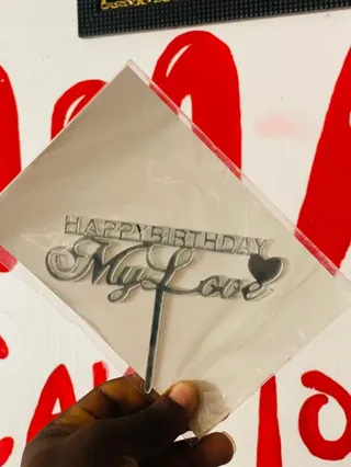 Happy birthday my love topper