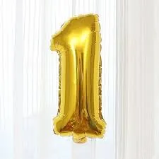 Number foil balloon