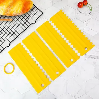 Cake Scrapper/Comb 4pieces set