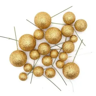 Glitter faux ball