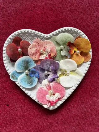 Orchid flower clips