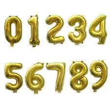 Number foil balloon