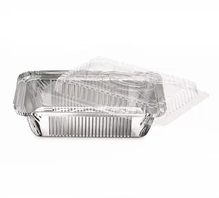 Foil plates with transparent cover