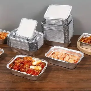 Liters foil plates with transparent cover