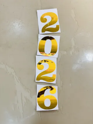 2026  baloon/ gift box vinyl stickers