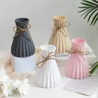 Jute flower vase