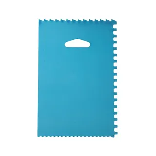 Small stainless cake scraper/comb
