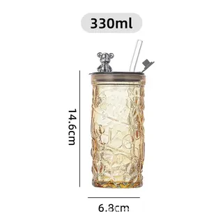 Crystal sippy glass cup