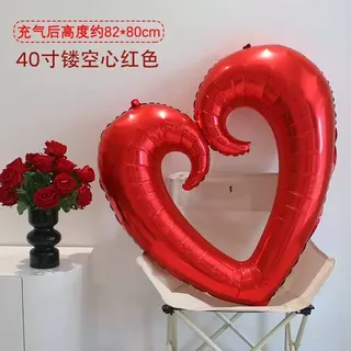 Love shape 40inches foil balloon