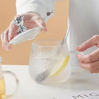 Iceberg mug with spoon