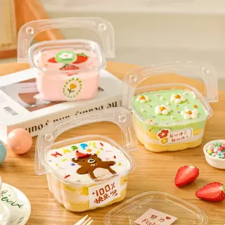Fancy dessert pack with handle