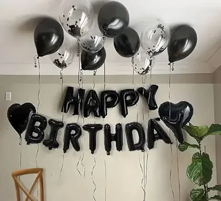 Happy birthday foil balloon