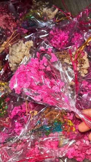Natural dried baby breath flowers