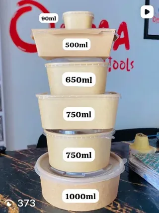 Kraft plates with transparent cover