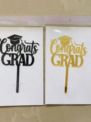 Graduation acrylic topper