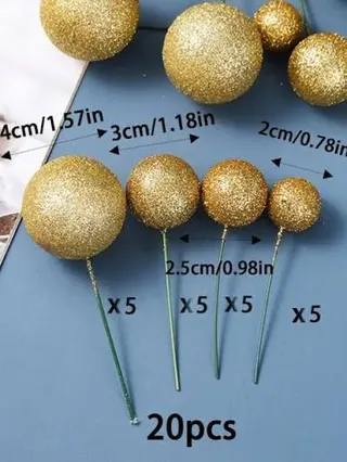 Glitter faux ball