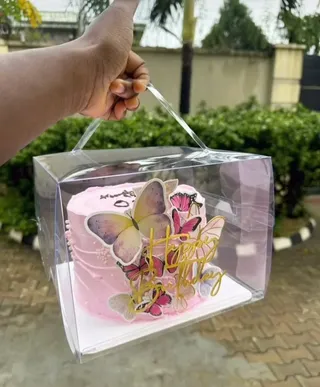Transparent square box