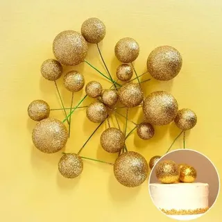 Glitter faux ball