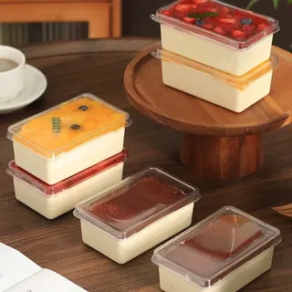 Transparent dessert tube bowl