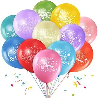 Latex happy birthday balloon