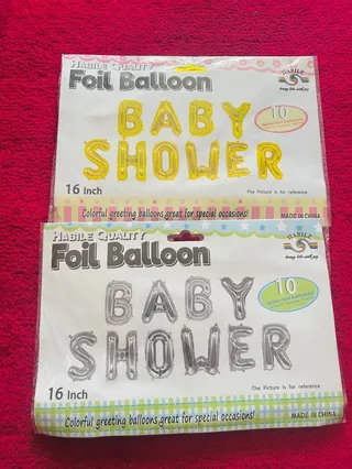 Baby shower foil balloon