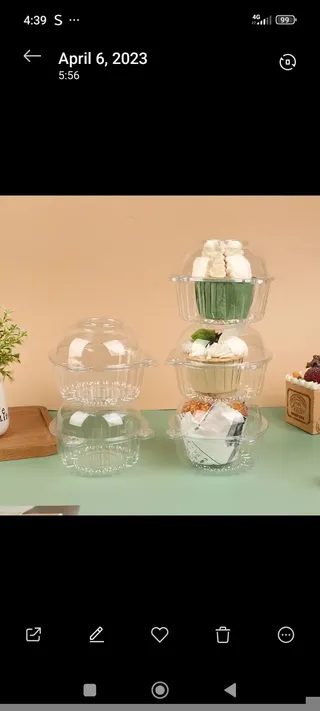 Round Bento/dessert pack