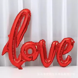 L O V E foil balloon