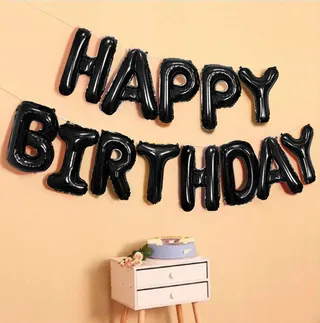 Happy birthday foil balloon