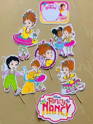 Carton character toppers (girl theme)
