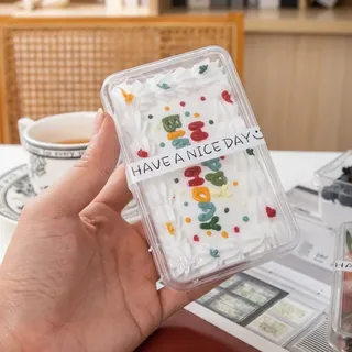 Transparent dessert tube bowl