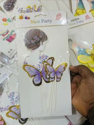 Girly butterfly topper