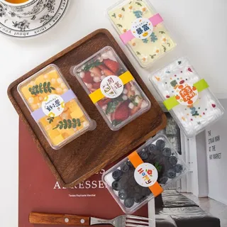 Transparent dessert tube bowl