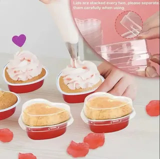 Love shape 100ml foil remekins
