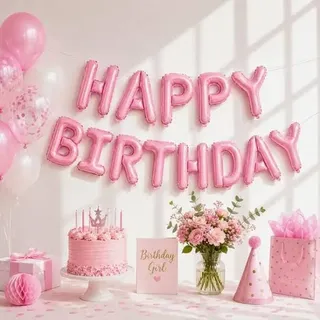 Happy birthday foil balloon