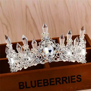 Tiara crystal half crown