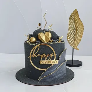 Acrylic frame happy birthday topper