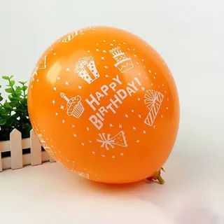 Latex happy birthday balloon