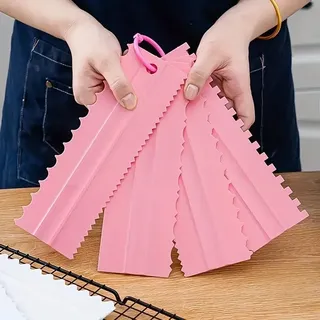 Cake Scrapper/Comb 4pieces set