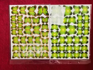 Double design 3D butterflies