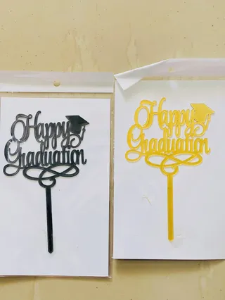 Graduation acrylic topper