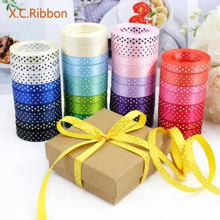 Dotted 1inch satin ribbon